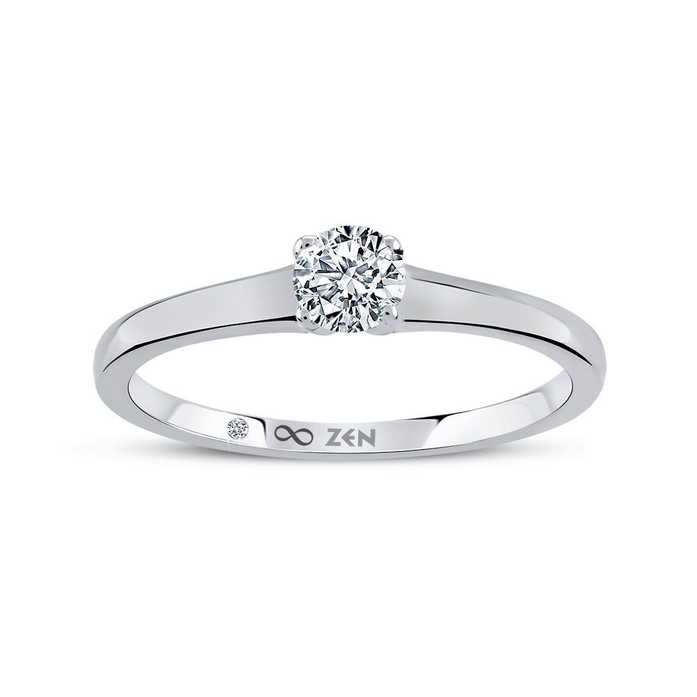 0,22ct Diamond Solitaire Ring